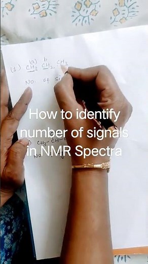 How to identify number of signal in NMR spectra #appliedchemistry #nmrspectra #engineeringchemistry