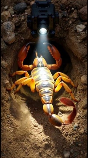What a Scorpion Sees Underground | Real Scorpion #ScorpionPOV#AnimalPOV#MiMicroCamer