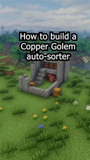 ServerPro | How to build a Copper Golem item sorter! #minecraft #minecraftbuilds #minecraftbuilding #minecraftmemes #fyp #viral #explore | Instagram