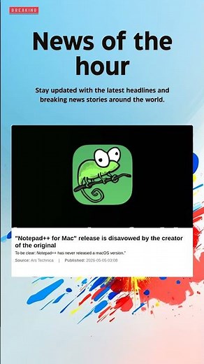 Breaking News: "Notepad++ for Mac" release is disavowed by the creator of the original #notepad