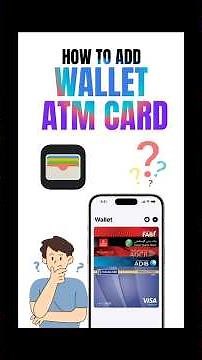 How to add ATM card apple wallet