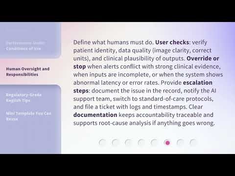 Explain the AI “Black Box” in IFU | Regulatory-Grade English