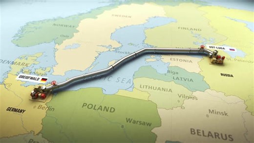 Building of Gas Pipeline on Map