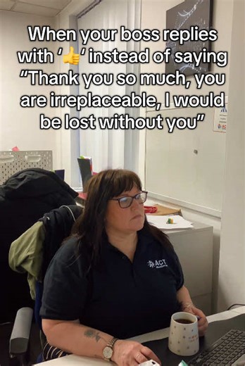 We like to think the'👍'must be code for something deeper…right? #manager #relatablememes #workhumor #office #humor