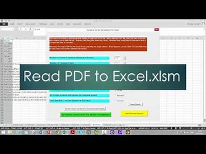 PDF to Excel with Word