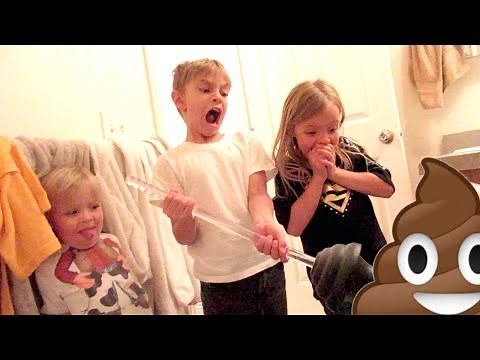 WHICH KID CLOGGED THE TOILET?