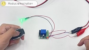 QIACHIP DC 12V Funkschalter mit Fernbedienung 433 MHz Funk Relais 1 Kanal Momentary Switch, Sender Empfänger Universal Handsender für Garagentor