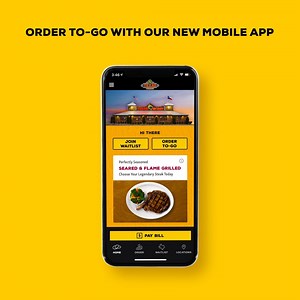 Getting your hands on Legendary Food has never been easier. Download the Texas Roadhouse Mobile App to view the menu, place an order, and schedule your pick up today! App Store: https://apple.co/2Tf5veC Google Play: http://bit.ly/gp51tx | Texas Roadhouse