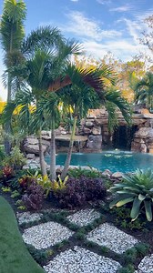 132K views · 4.5K reactions | Tropical lagoon in Englewood, Florida, was designed to mimic an old Florida swimming hole. Featuring a natural rock grotto waterfall, lush landscaping, and natural rock paths leading you from one destination to another. #insanepools #lucaslagoons #pool | Lucas Lagoons | Facebook