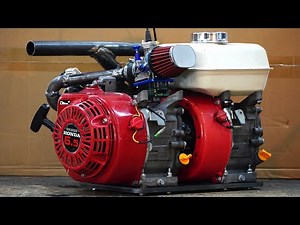 Homemade DOUBLE GX200cc ENGINES !? 400cc 20hp