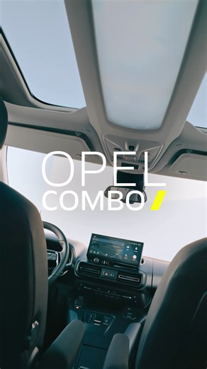 Panoramik cam tavanı, IntelliLux LED® Matrix farları ve akıllı saklama alanlarıyla #OpelCombo, hayatın her alanında \u00100 bizden biri. Her yolculuğa anında uyum sağlar, her ihtiyacı düşünür. #Opel #AilenizinYeniEnerjisi | Opel