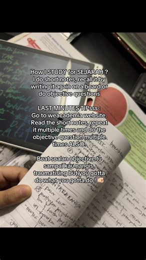 SEJARAH LAST MINUTE TIPs!! Kalau subtopic yg banyak sgt , tinggalkan je. Focus on the main topic -Cikgu Adies #spm2024#sejarah #07 #fypシ