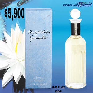 Splendor by Elizabeth Arden 4.2oz-EDP Price :$5,900 SPLENDOR is classified as a refined, oriental, floral fragrance. This feminine scent possesses a blend of water lily, magnolia, and white musk. It is recommended for evening wear. Fragrance Notes: Water Lily, Magnolia, And White Musk, A Soft And Subtle Blend. | Perfume Dazzle