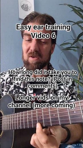 Easy ear training. play guitar by ear. beginner guitar lesson #guitarlesson #eartraining