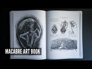 Alien: Covenant - David's Drawings | Art Book Flip Through | Horror Art | Unintentional ASMR