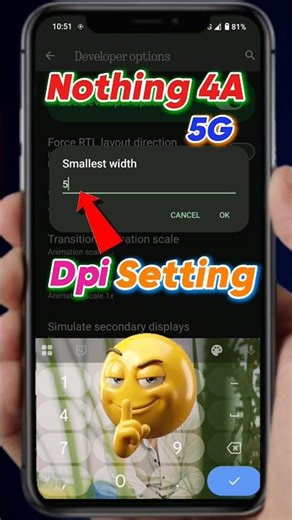 Nothing 4a 5G Dpi Setting | How to Change Dpi Setting in Nothing 4a 5G | Nothing Dpi Chang
