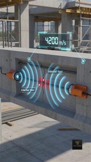 Non Destructive Test on Concrete. #civilengineering #civilengineer #construction #concrete