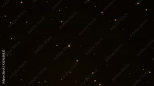 Golden Shimmering Particles - Motion Graphics Background