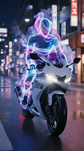 Ghost Rider on White R15! 🏍️💨 AI is getting CRAZY!