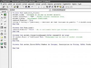 Tutorial Servidor - Cliente Winsock - Visual Basic 6.0 Parte 1