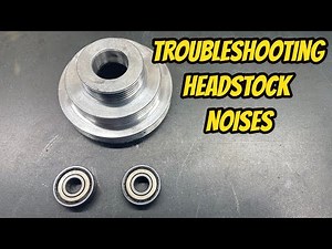 Troubleshooting Headstock Noises on the Vevor MX 400 Mini Lathe Replacing Idle Pulley Bearings 608Z