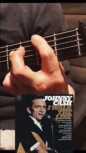‘I Walk The Line’ Johnny Cash - Guitar Chords (Standard - Capo 1)