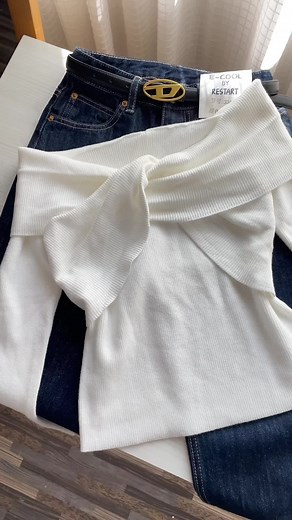 Off Shoulder 🤍❄️ Obession #offshouldertop #fallessentials #tiktoknepal🇳🇵