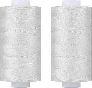 Simthread All Purpose Thread Polyester 400Y Silver