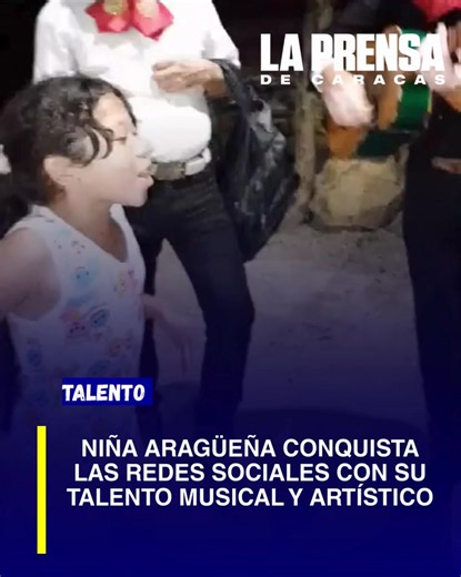 👏🏻❤️📰🎤📹🇻🇪Un material audiovisual se ha convertido en tendencia nacional e internacional a través de las redes sociales, luego de que una niña oriunda del estado Aragua cautivara a miles de usuarios con su talento para la música y el dibujo. En el video, la joven interpreta con gran sentimiento el tema “Argonía”, popularizado por la cantante Ángela Aguilar, demostrando una sorprendente calidad vocal y una destacada pasión artística a su corta edad. La interpretación ha generado una ola de 