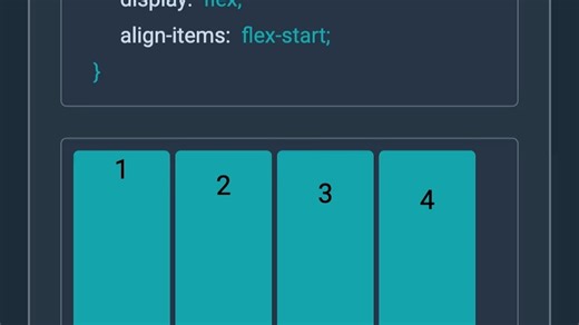 CSS Flex align-items设置交叉轴项目对齐
