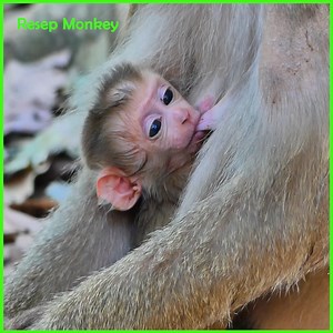 A cruel monkey beats his monkey cubs | RESEP Monkey