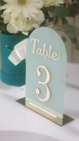 Wedding Table Numbers - Sage Green Acrylic 3D Gold Mirror Table Signs - Wedding Table Decor - Table Numbers Ideas - Reception Table Setting - Etsy