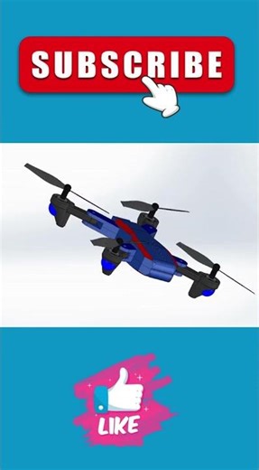 SolidWorks Drone Model | Engineering Design #shortsviral #shorts