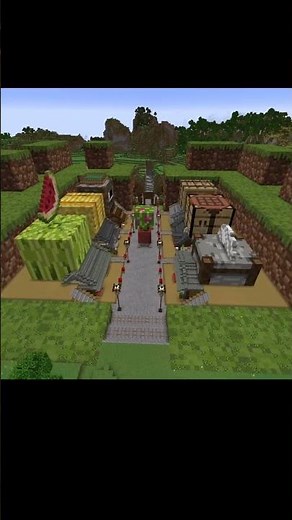 巨大土ブロック 設置 #マイクラ #巨大建築