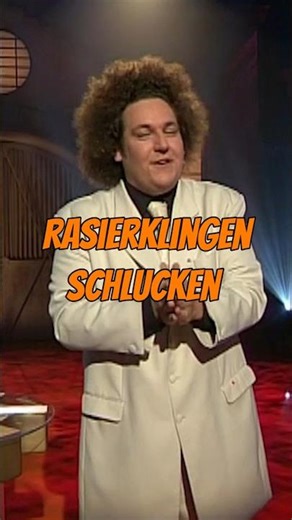 Rasierklingen Schlucken