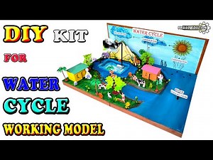 DIY KIT FOR WATER CYCLE || WORKING MODEL OF WATER CYCLE || PROJECT SOLUTION