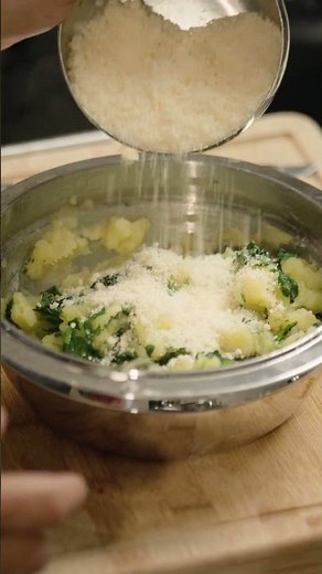 Tortino patate e spinaci in un lampo #Shorts