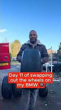 Day 11 of swapping out the wheels on our BMW Z4
