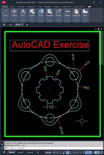AutoCAD Gear Plate Design | Sketch Like a Pro 🛠️🔥