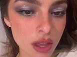Addison Rae shows off sparkling eye makeup on TikTok