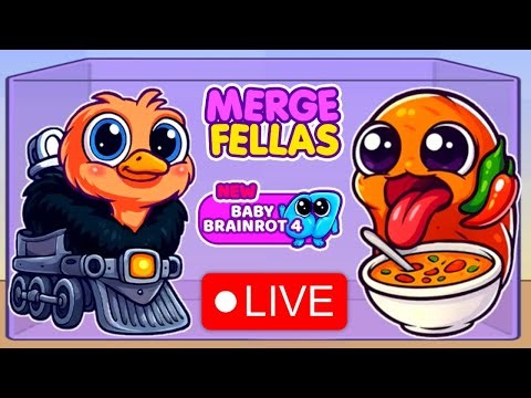 🔴 Welcome to MERGE FELLAS Italian Brainrot Gameplay Max Lavel Score 999999+ New Update! LIVE 🎮✨