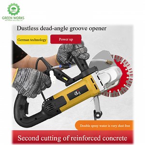 [Hot Item] 1400W Electric Groove Wall Chaser Slotting Machine with Dustless Dead Angle 1 Blade