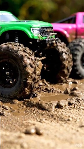 Mini RC Trucks Racing in Wet Mud ASMR