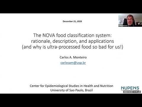The NOVA food classification system, by Carlos Monteiro (Nupens/USP, Brazil)