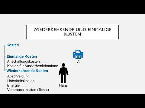 Kostenberechnung bei der Kosten- /Nutzenanalyse