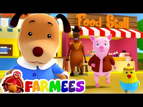 Let's Go Shopping | Baby Songs & Nursery Rhymes for Kids | Animals Cartoon | Baby Songs | Farmees