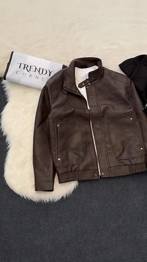 Hoodie Detachable Leather Jacket | Trendy Corner