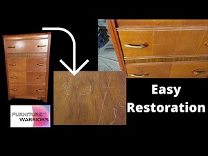 Easy Restoration of an Art Deco Waterfall Dresser | Vintage Furniture Restoration