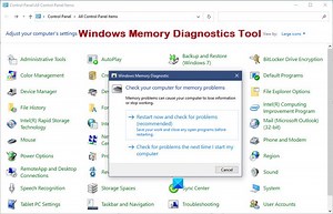How to run Windows Memory Diagnostic Tool in Windows 11