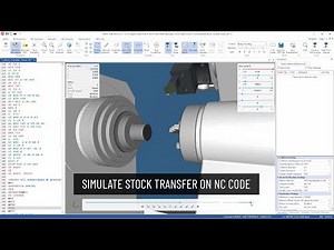 Sub-Spindle Simulation in CIMCO Edit 2025 and NC Machine Simulation